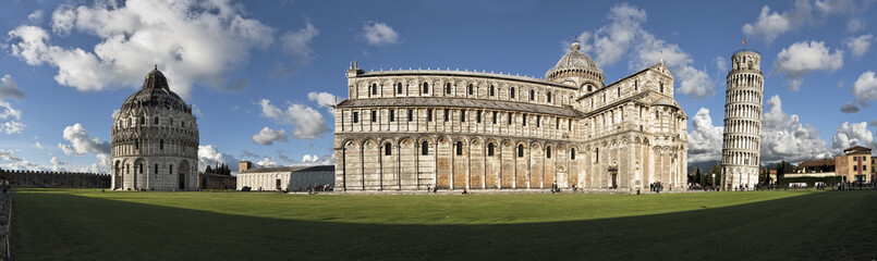 Fototapete - Pisa Italien Florenz Piazza dei Miracoli Panorama