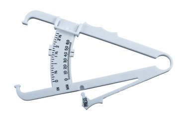 Body fat measuring calipers.