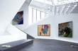 canvas print picture - Inside a Art Gallery (focus)