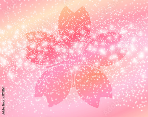 桜 さくら 背景 和柄 きらきら Stock Vector Adobe Stock