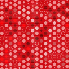 Wall Mural - Abstract Vector Red Seamless Circle Background