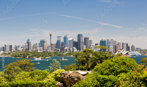 Obraz na płótnie Dramatyczne zdjęcie panoramiczne Sydney Harbour