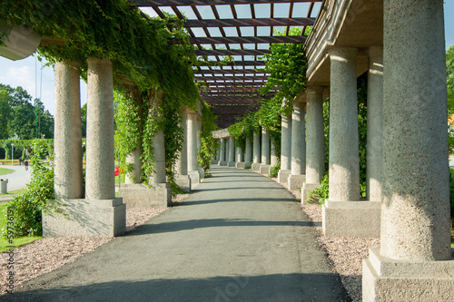 Naklejka - mata magnetyczna na lodówkę Pergola Wrocław - Polska