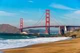 Fototapeta Pomosty - Golden Gate, San Francisco, California, USA.