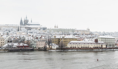 Wall Mural - Snow in Prague