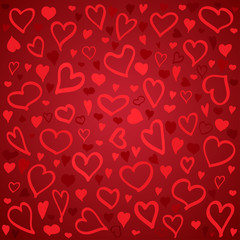 Poster - Vector Pattern of Hearts
