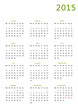Kalender 2015 grün