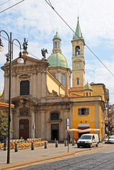 Poster - Milan Saint George church near Torino street.