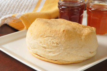 Canvas Print - Fresh baked biscuit