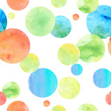Watercolor Circle Seamless Background