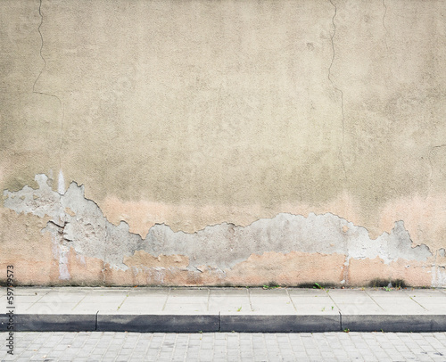 Fototapeta mur realistyczny-tynkowany-mur