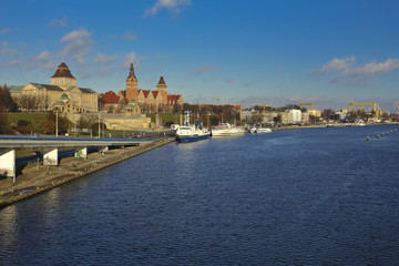 Poster - Szczecin - Miasto portowe