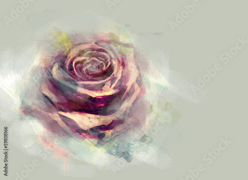 abstrakcyjny-kwiat-rozy-na-szarym-tle