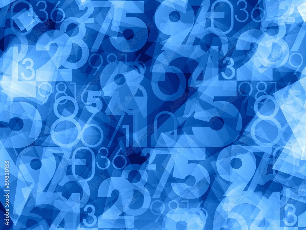 Abstract numbers background Stock Illustration | Adobe Stock