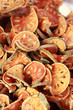 Slices of dried bael fruit
