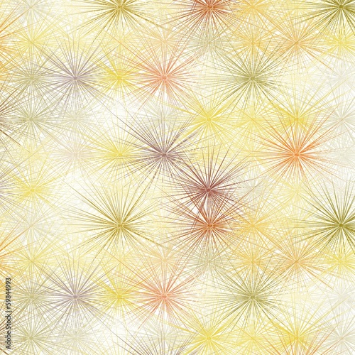 Naklejka - mata magnetyczna na lodówkę Seamless vector pattern - delicate yellow design