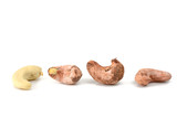 Fototapeta Lawenda - cashews with shell