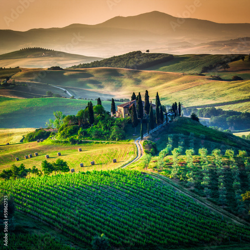 Naklejka na szybę Tuscan country