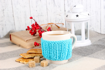 Aufkleber - Cup of tea with lemon close up
