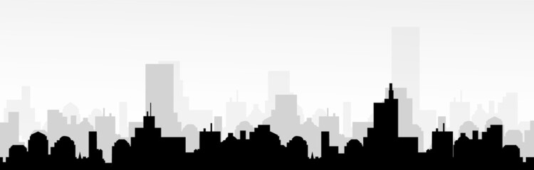 Wall Mural - Cityscape skyline -Vector