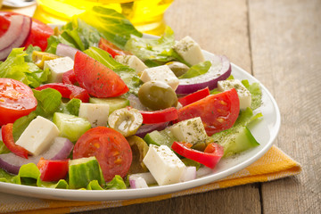 Canvas Print - greek salad