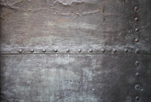 Black Metal Plate Or Armour Texture With Rivets