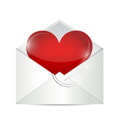 love letter illustration design