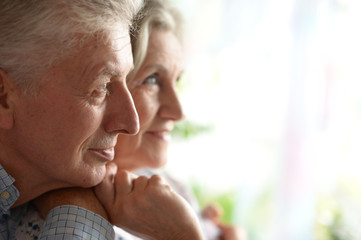 Poster - Portrait of a happy senior couple.