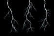 canvas print picture - Lightning bolts