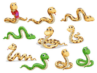 Sticker - A group of voluptous snakes