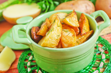 Canvas Print - fried potato