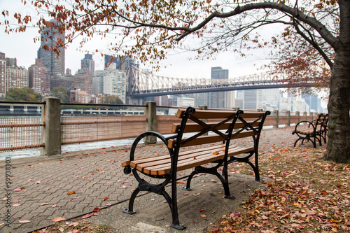 Naklejka na drzwi New York - Roosevelt Island