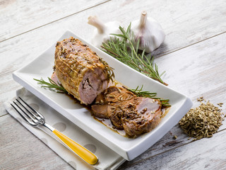 Canvas Print - roast with fennel seed