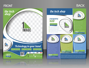 The Tech Shop Flyer Magazine Cover & Poster Template