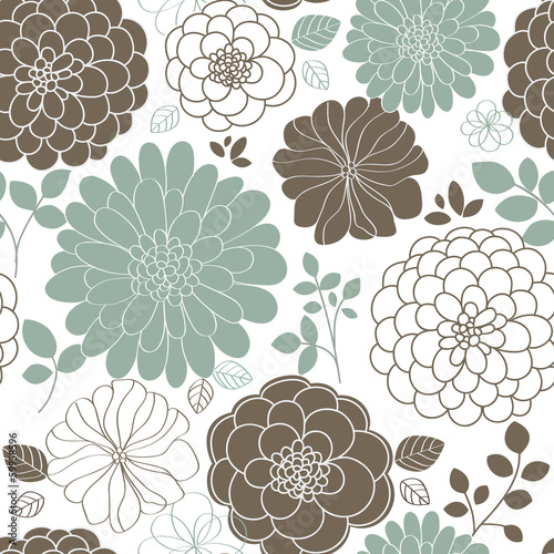 Plakat na zamówienie pattern floral seamless