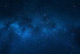 Fototapeta  - Night sky - Universe filled with stars, nebula and galaxy