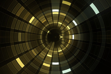 Wall Mural - abstract circular science fiction futuristic background