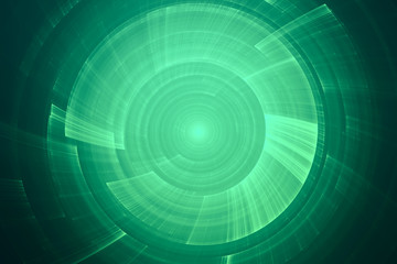 Wall Mural - abstract circular science fiction futuristic background
