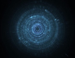 Wall Mural - abstract circular science fiction futuristic background
