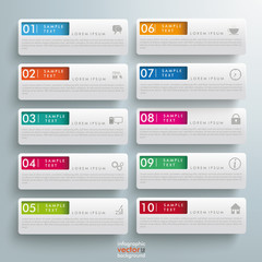 Wall Mural - White Rectangles Colored Holes 10 Options
