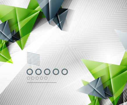 Geometric shape abstract triangle background