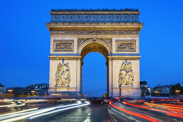 Sticker - Arch of Triumph at night