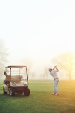 Golfer Sunrise