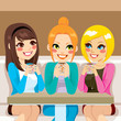 Women Talking At Coffee Shop