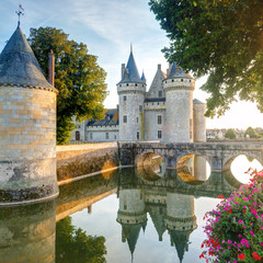 Wall Mural - Chateau of Sully-sur-Loire, medieval castle in Loire Valley, France