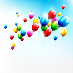 Fototapete - Flying balloons