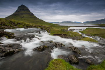 Wall Mural - Kirkjufellsfoss on Snaefellsnes Peninsula, Iceland