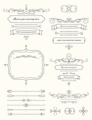 Wall Mural - Vintage Calligraphy Design Elements Two