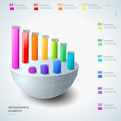 Wall Mural - Infographic design elements
