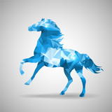 Fototapeta  - triangle horse